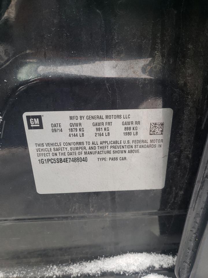 Photo 10 from auction – 2014 CHEVROLET CRUZE with VIN 1G1PC5SB4E7488040