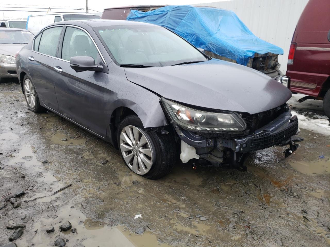 HONDA ACCORD EXL 2013 with VIN 1HGCR3F80DA018341 - Photo from auction