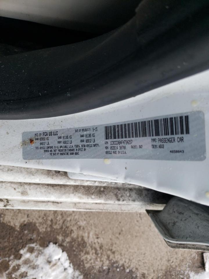 Photo 10 from auction – 2015 CHRYSLER 200 LIMITE with VIN 1C3CCCAB4FN734257