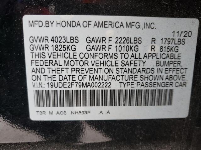 Photo 10 from auction – 2021 ACURA ILX PREMIU with VIN 19UDE2F79MA002222