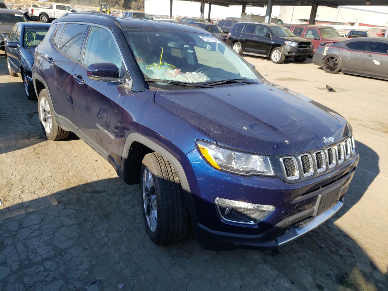 JEEP COMPASS LI 2021 with VIN 3C4NJDCB8MT593476 - Photo from auction