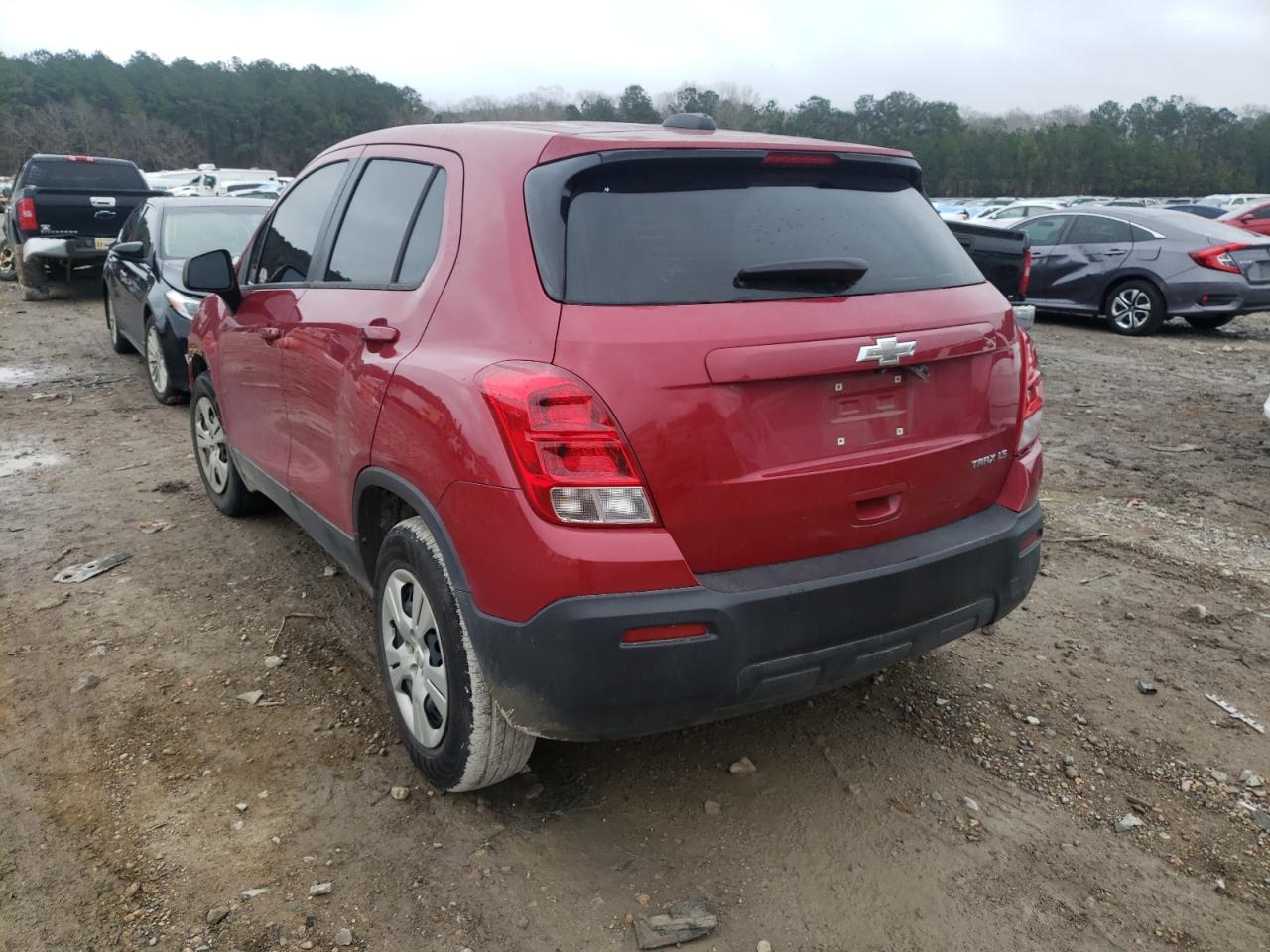 Photo 3 from auction – 2015 CHEVROLET TRAX LS with VIN KL7CJKSB7FB083621