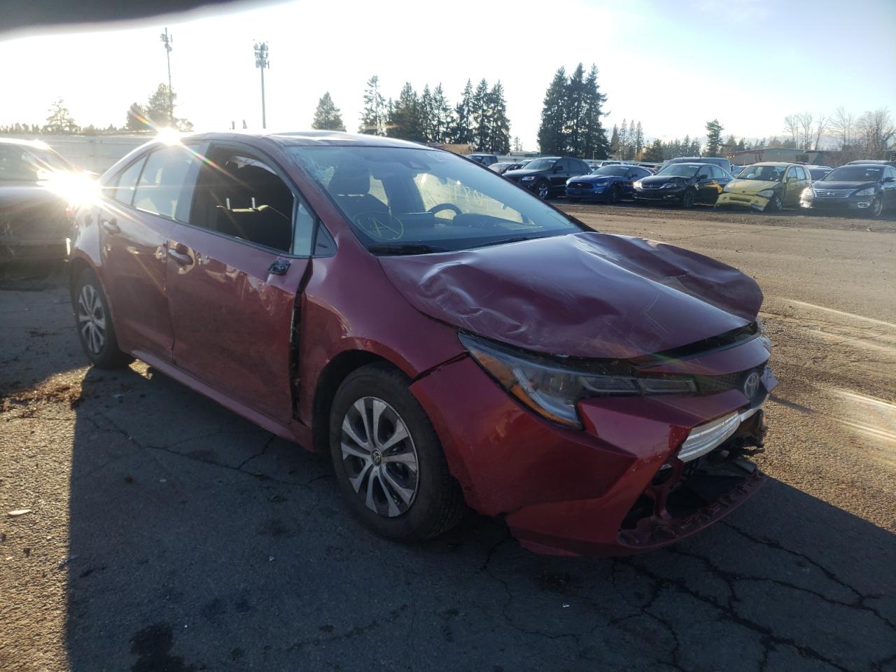 Photo 1 from auction – 2022 TOYOTA COROLLA LE with VIN JTDEAMDE3NJ040882