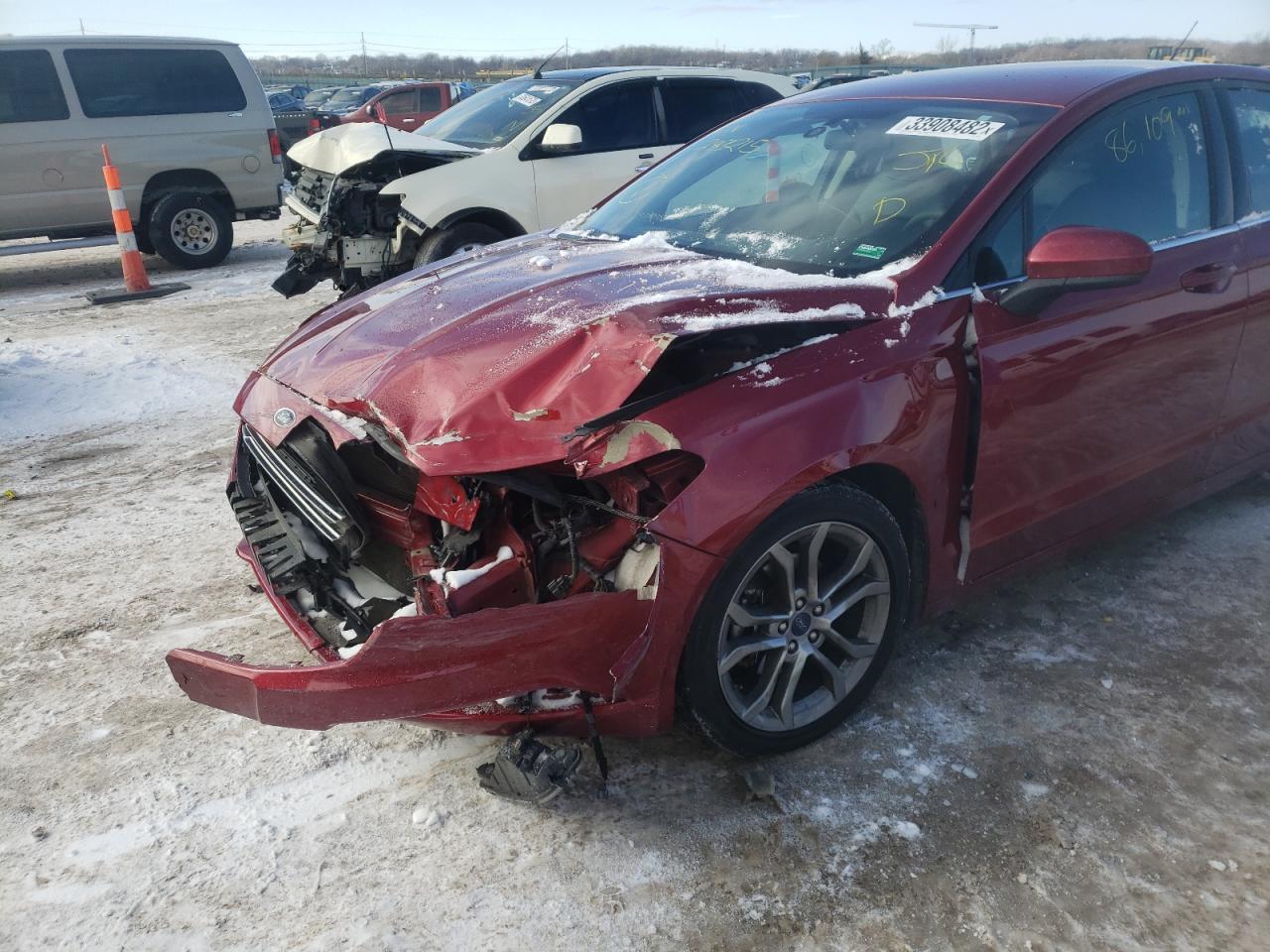 Photo 9 from auction – 2017 FORD FUSION SE with VIN 3FA6P0H77HR283215