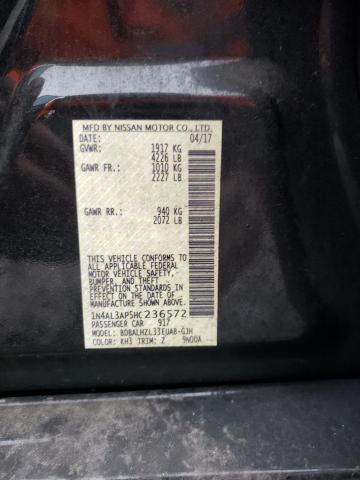 Photo 10 from auction – 2017 NISSAN ALTIMA 2.5 with VIN 1N4AL3AP5HC236572