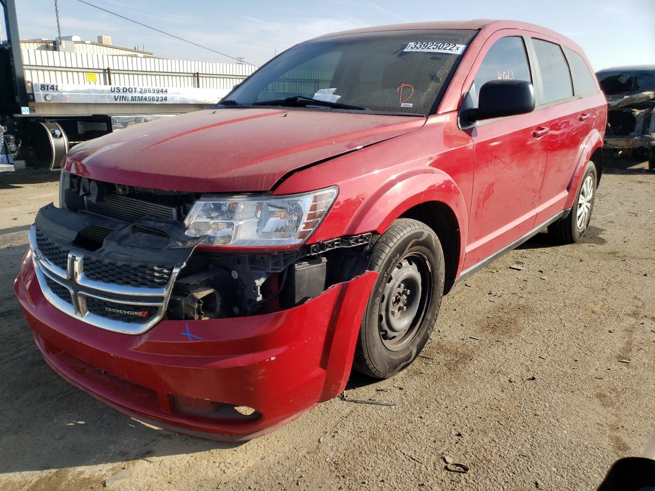Photo 2 from auction – 2012 DODGE JOURNEY SE with VIN 3C4PDCAB2CT282833