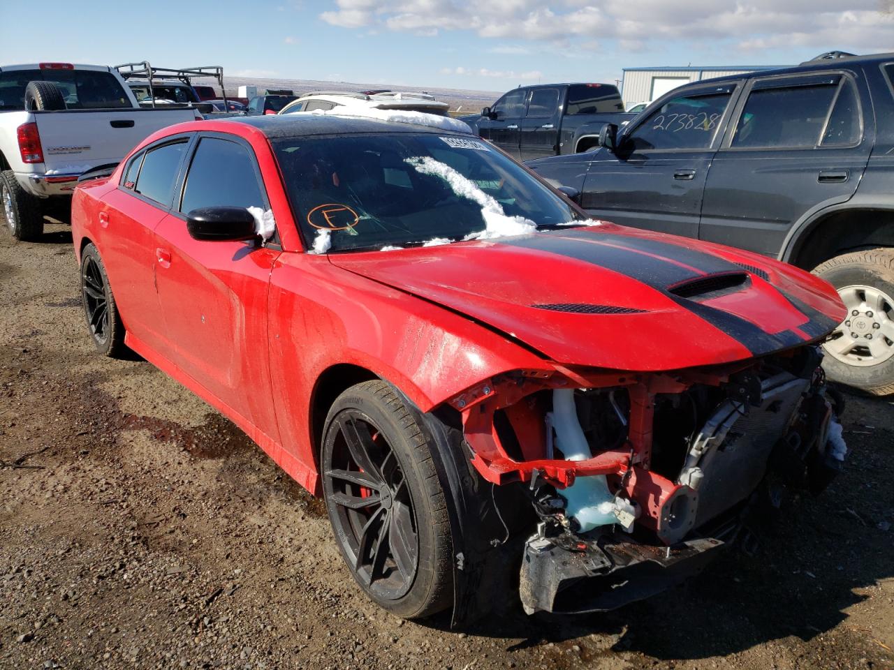 DODGE CHARGER SR 2018 with VIN 2C3CDXL92JH335153 - Photo from auction