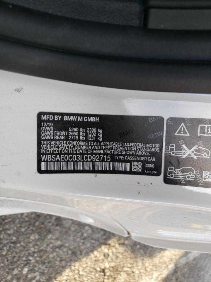 Photo 10 from auction – 2020 BMW M8 with VIN WBSAE0C03LCD92715