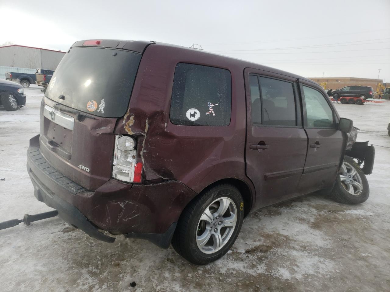 Photo 4 from auction – 2012 HONDA PILOT EXL with VIN 5FNYF4H55CB041738