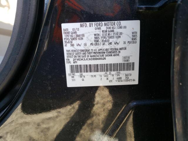 Photo 10 from auction – 2013 FORD EDGE SEL with VIN 2FMDK3JC6DBB68926