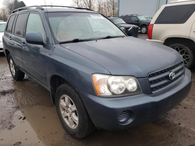 TOYOTA HIGHLANDER 2001 with VIN JTEGF21A110022134 - Photo from auction