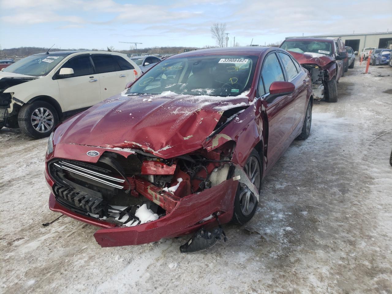 Photo 2 from auction – 2017 FORD FUSION SE with VIN 3FA6P0H77HR283215