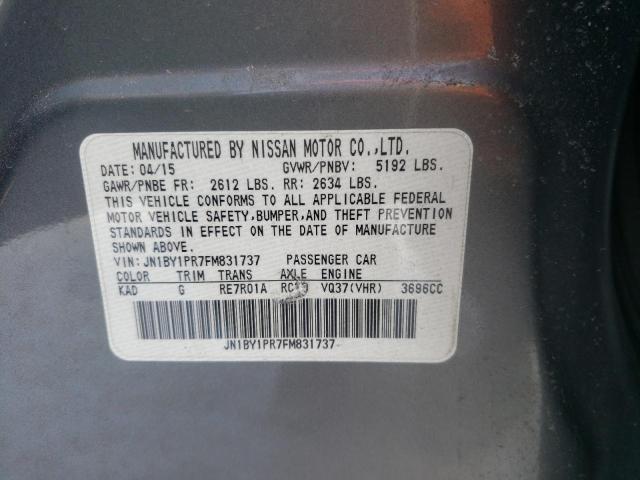 Photo 10 from auction – 2015 INFINITI Q70L 3.7 with VIN JN1BY1PR7FM831737