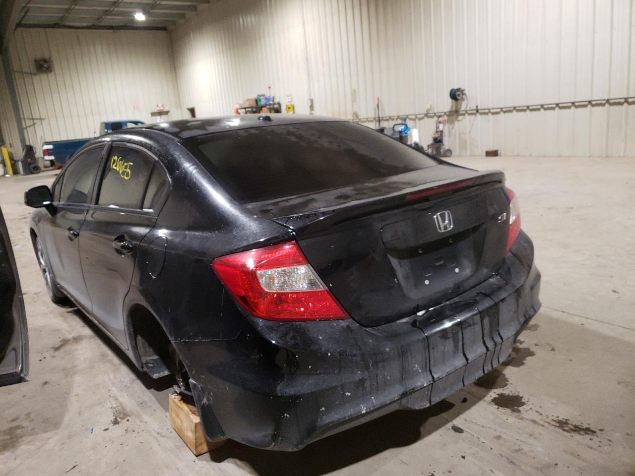 Photo 3 from auction – 2012 HONDA CIVIC SI with VIN 2HGFB6E57CH201021