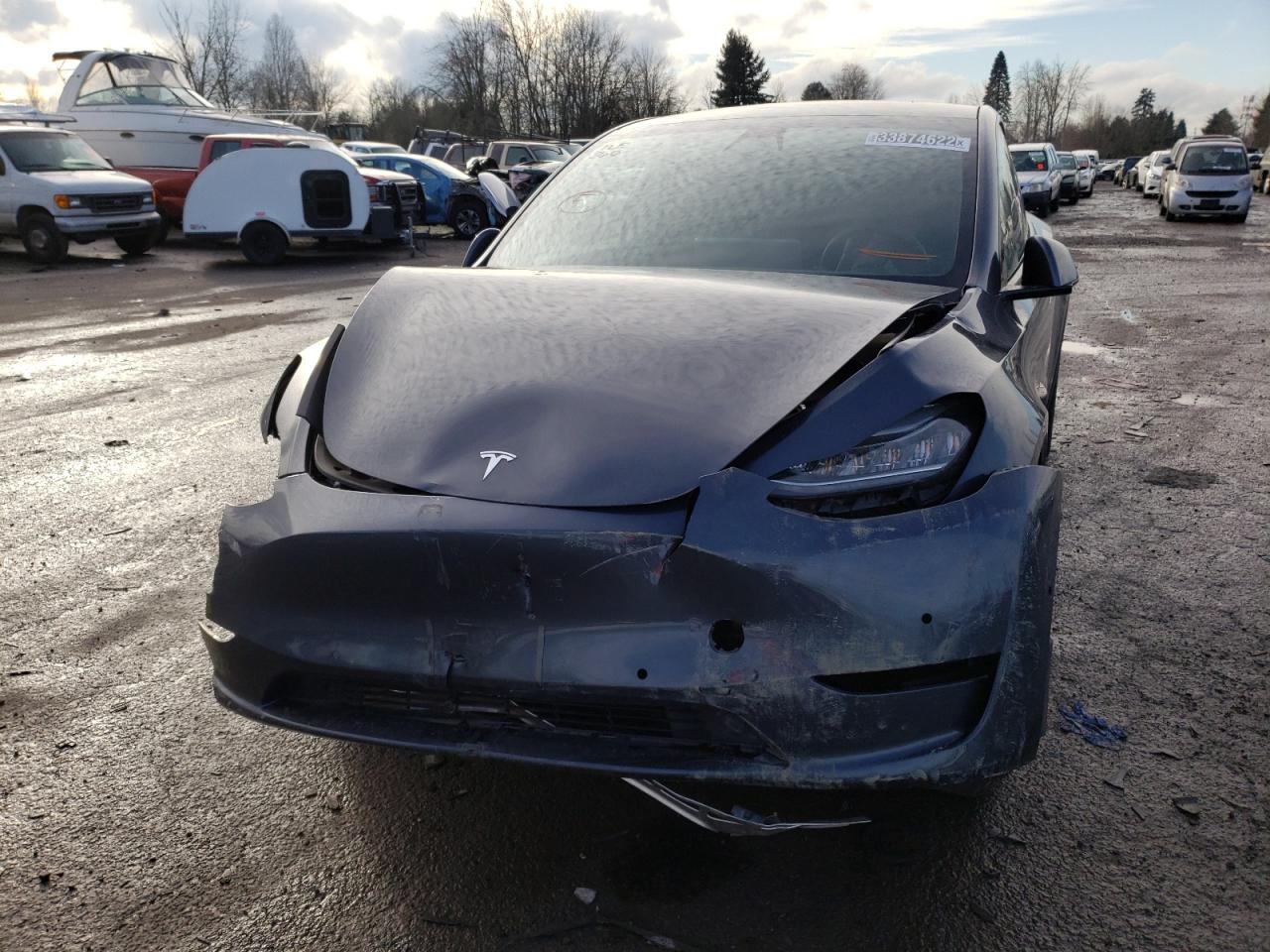 Photo 9 from auction – 2020 TESLA MODEL Y with VIN 5YJYGDEE3LF022509