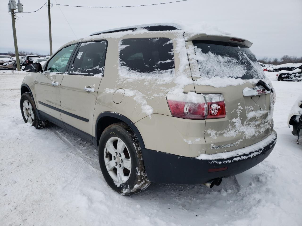 Photo 3 from auction – 2009 GMC ACADIA SLE with VIN 1GKEV13D99J176861