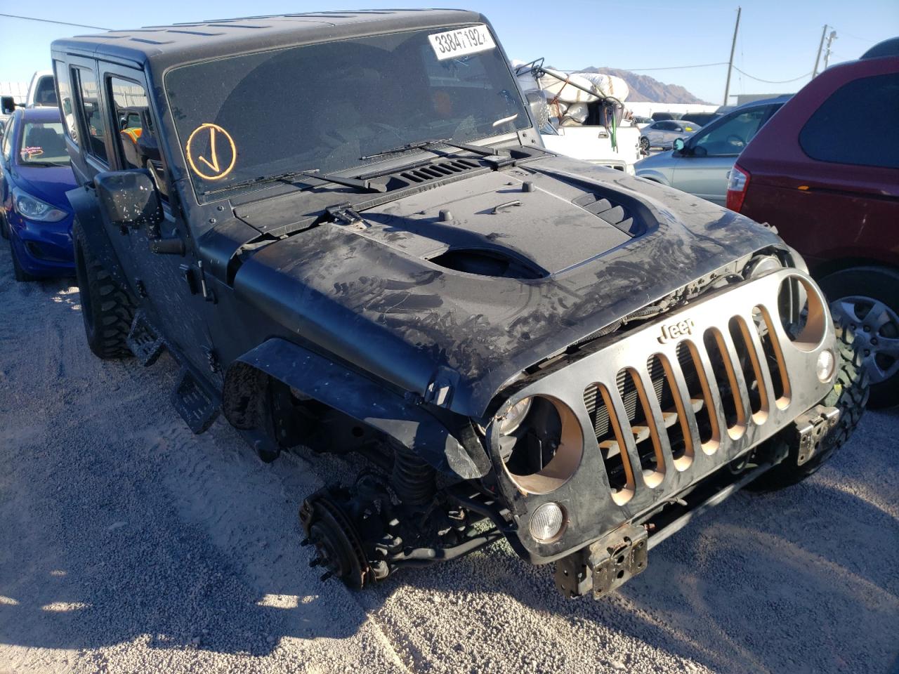 JEEP WRANGLER U 2017 with VIN 1C4BJWDG1HL527748 - Photo from auction