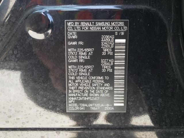 Photo 10 from auction – 2017 NISSAN ROGUE S with VIN KNMAT2MT8HP521417
