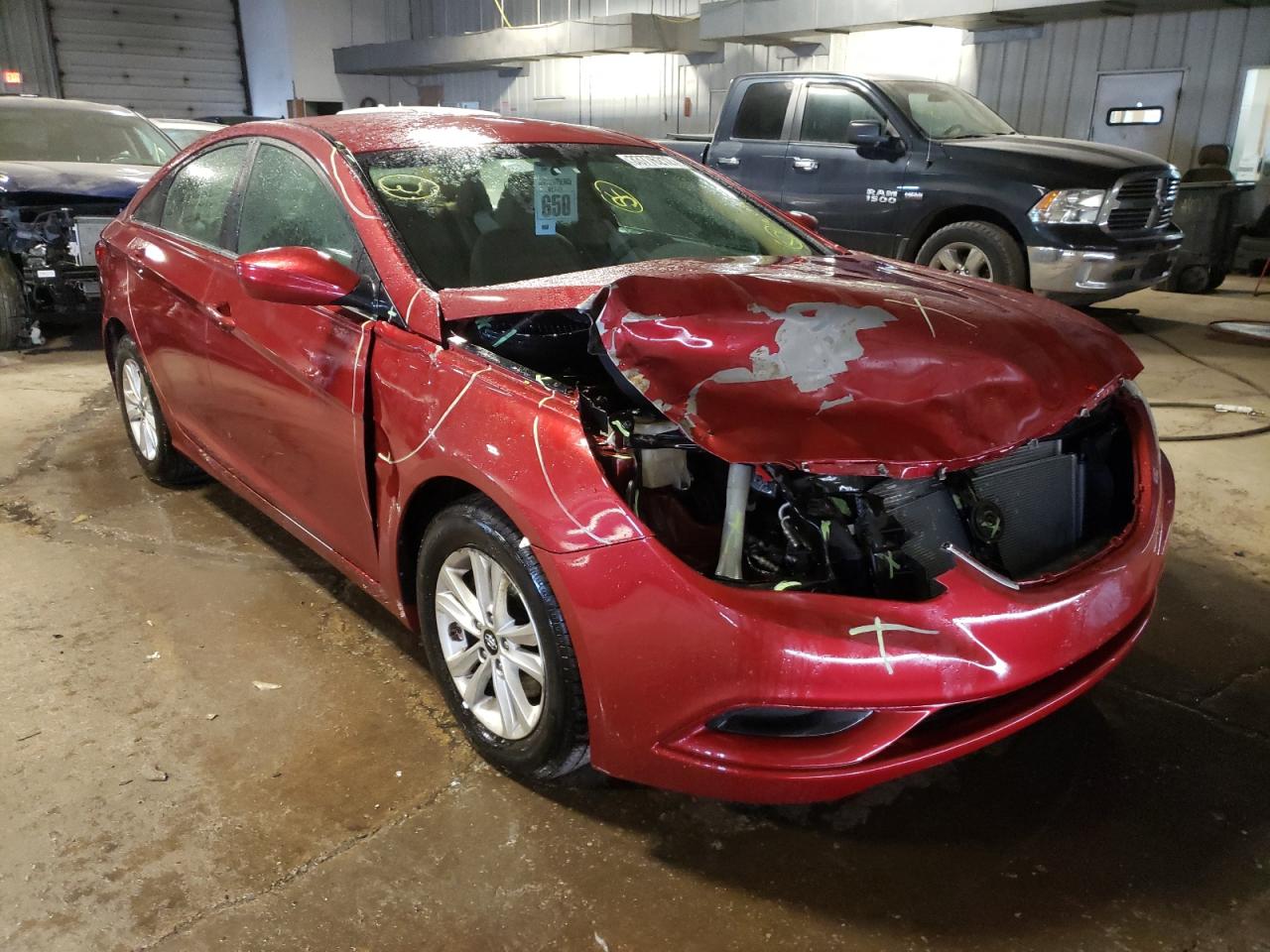 HYUNDAI SONATA GLS 2011 with VIN 5NPEB4AC1BH221497 - Photo from auction