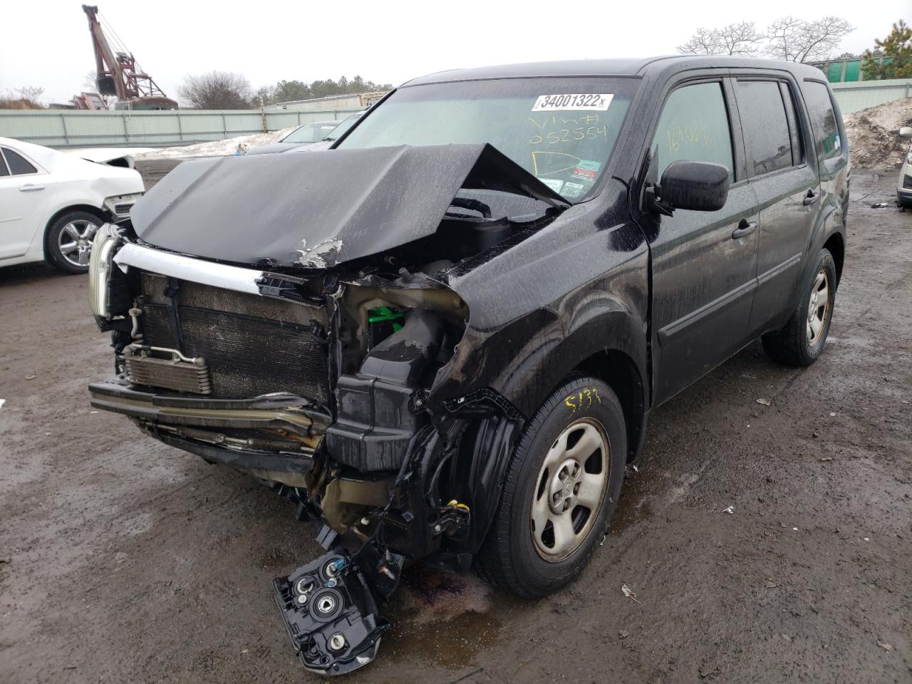 Photo 2 from auction – 2009 HONDA PILOT LX with VIN 5FNYF48289B052554