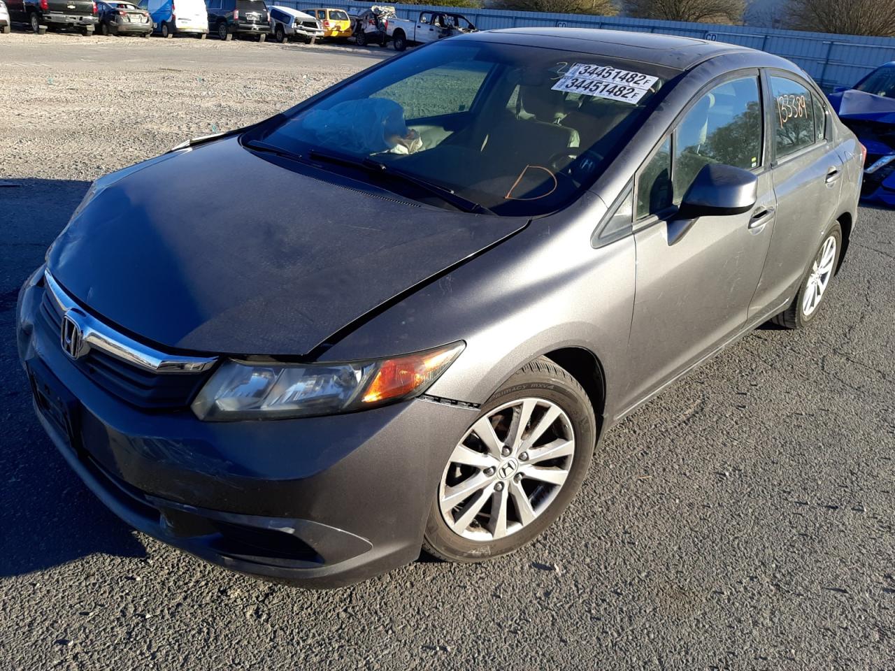 Photo 2 from auction – 2012 HONDA CIVIC EXL with VIN 19XFB2F90CE328343