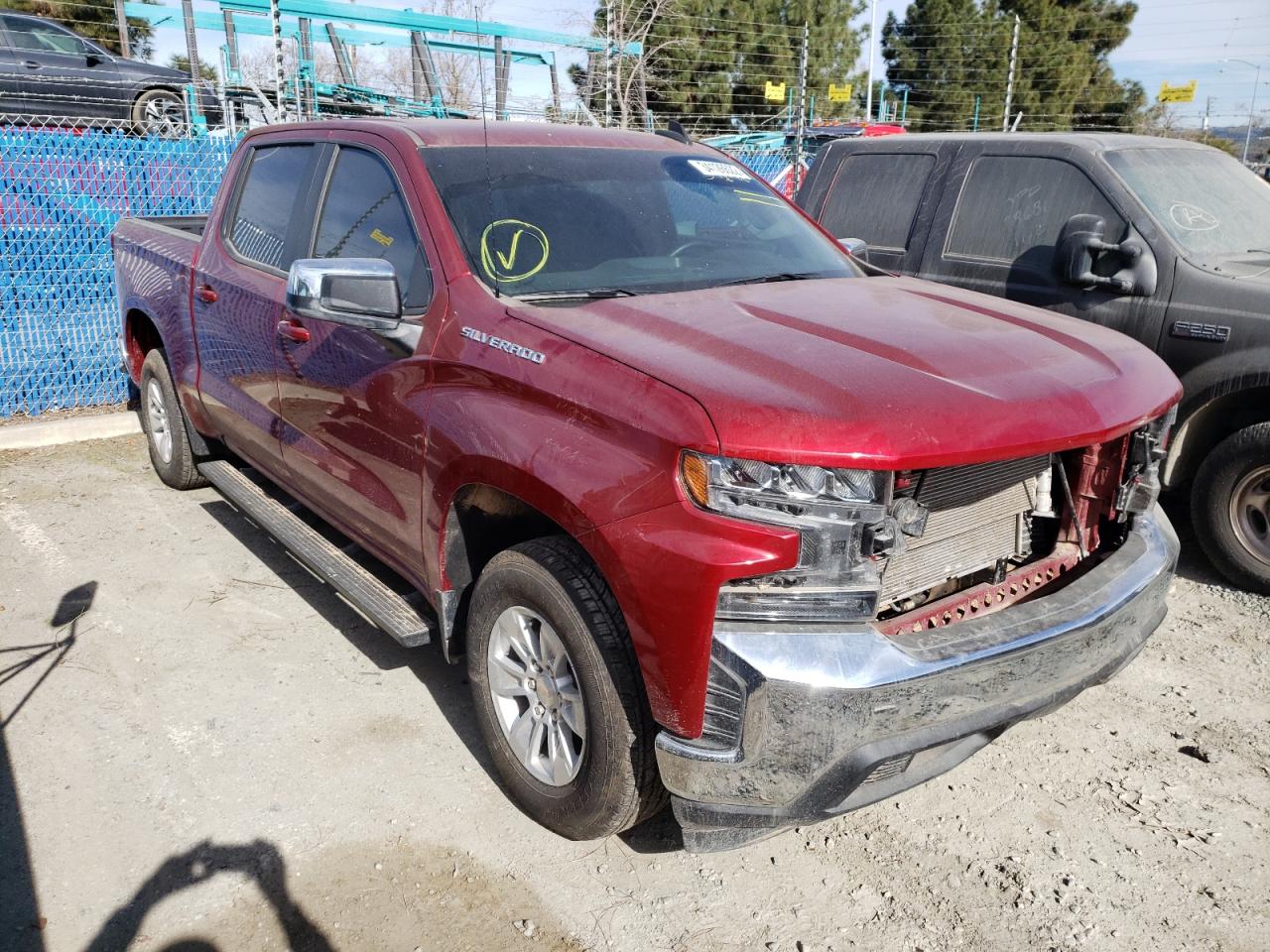 CHEVROLET SILVERADO 2021 with VIN 3GCPWCED4MG381654 - Photo from auction
