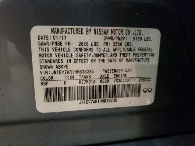 Photo 10 from auction – 2017 INFINITI Q50 PREMIU with VIN JN1EV7AR1HM838235