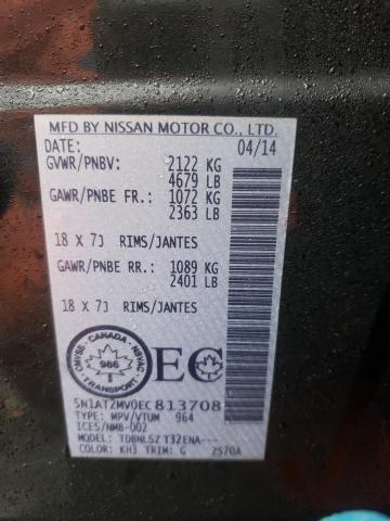 Photo 10 from auction – 2014 NISSAN ROGUE S with VIN 5N1AT2MV0EC813708