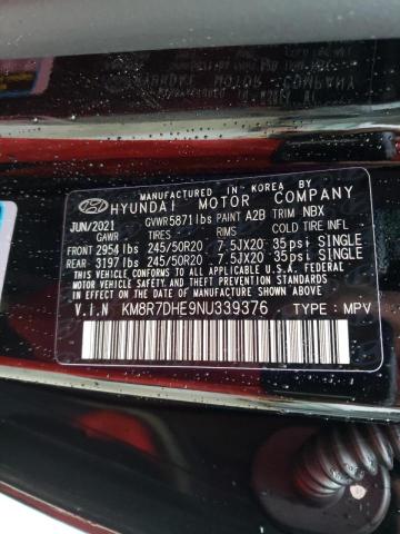 Photo 10 from auction – 2022 HYUNDAI PALISADE C with VIN KM8R7DHE9NU339376