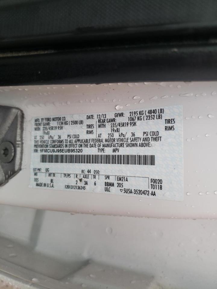 Photo 10 from auction – 2014 FORD ESCAPE TIT with VIN 1FMCU9J95EUB95320