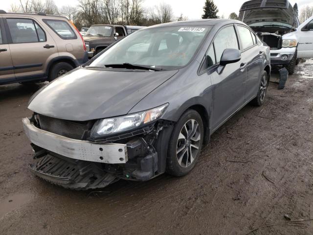 Photo 2 from auction – 2013 HONDA CIVIC EXL with VIN 2HGFB2F90DH518649