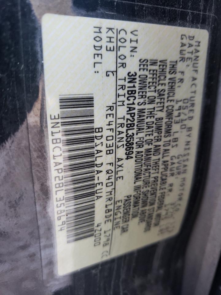 Photo 10 from auction – 2011 NISSAN VERSA S with VIN 3N1BC1AP2BL358694