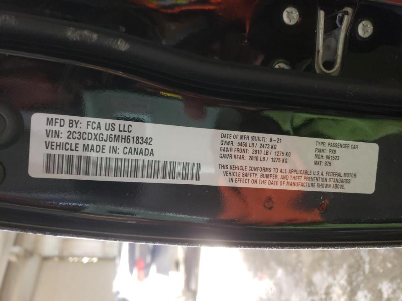 Photo 10 from auction – 2021 DODGE CHARGER SC with VIN 2C3CDXGJ6MH618342