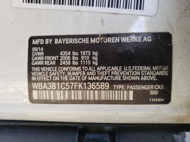 Photo 10 from auction – 2015 BMW 320 I with VIN WBA3B1C57FK136589