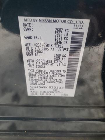 Photo 10 from auction – 2013 NISSAN PATHFINDER with VIN 5N1AR2MM9DC620333