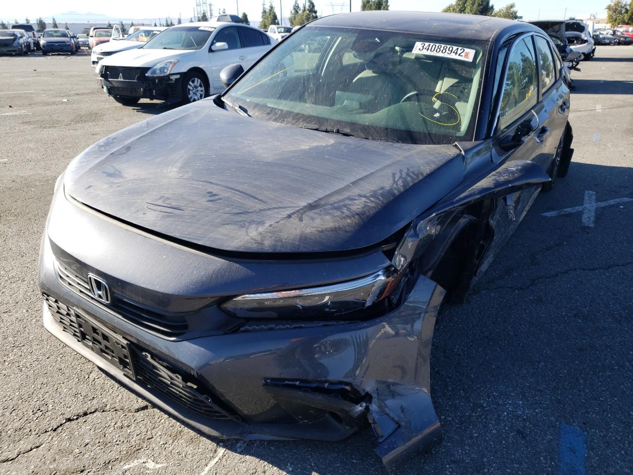 Photo 2 from auction – 2022 HONDA CIVIC EX with VIN JHMFE1F71NX007476