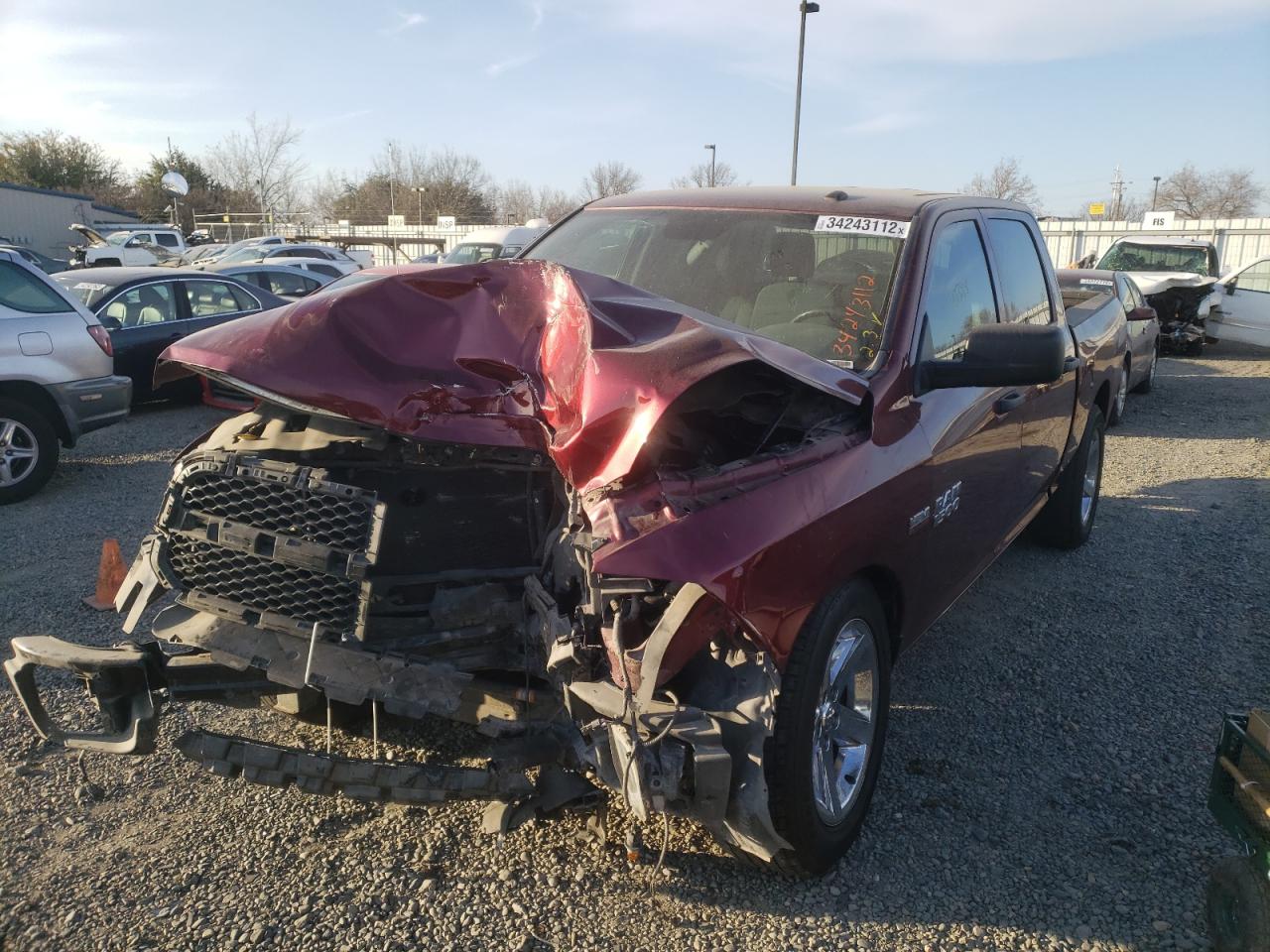 Photo 2 from auction – 2017 RAM 1500 ST with VIN 3C6RR6KT8HG598893