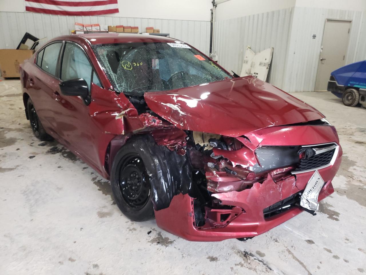 SUBARU IMPREZA 2019 with VIN 4S3GKAA6XK3627968 - Photo from auction