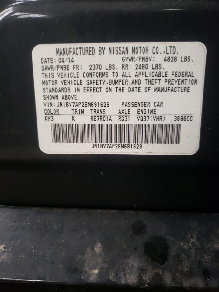 Photo 10 from auction – 2014 INFINITI Q50 BASE with VIN JN1BV7AP2EM691629