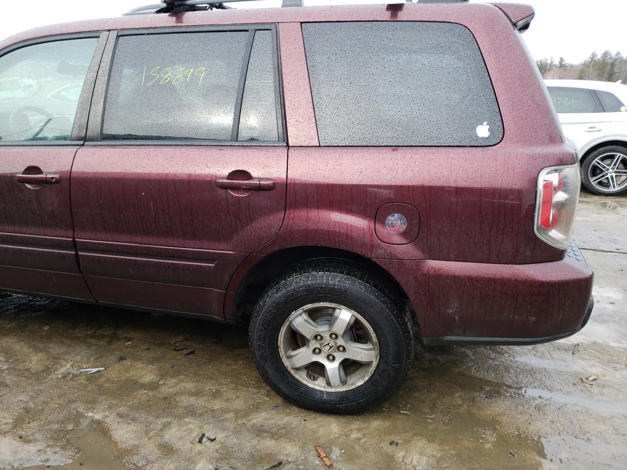 Photo 9 from auction – 2008 HONDA PILOT SE with VIN 5FNYF18308B010000