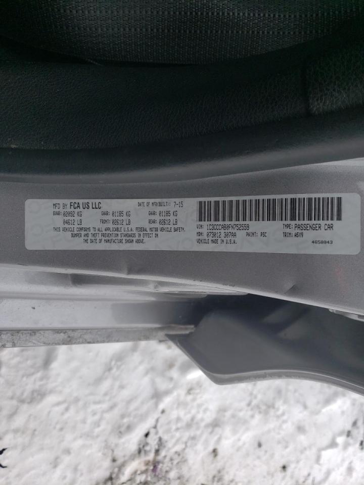 Photo 10 from auction – 2015 CHRYSLER 200 LIMITE with VIN 1C3CCCAB0FN752559
