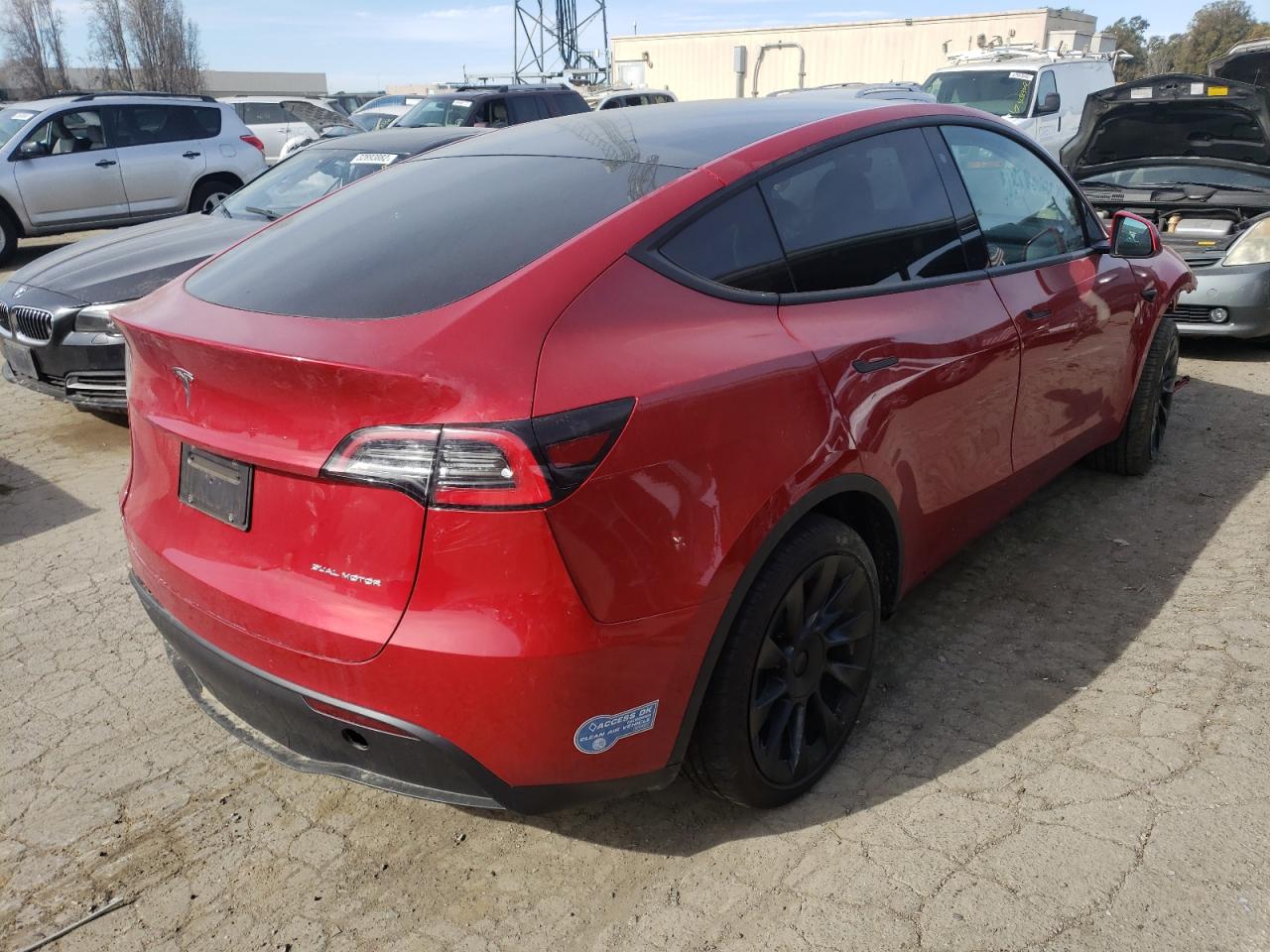 Photo 4 from auction – 2020 TESLA MODEL Y with VIN 5YJYGDEE2LF059325