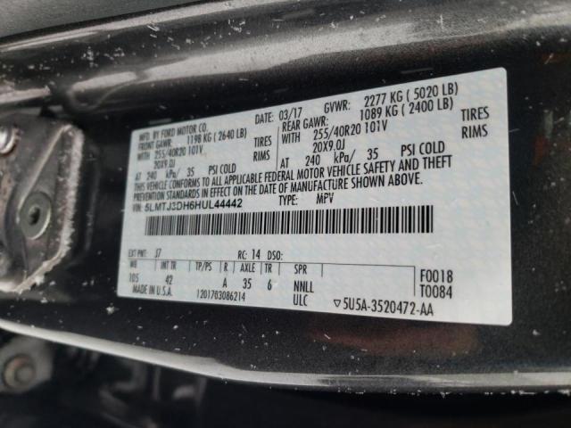 Photo 10 from auction – 2017 LINCOLN MKC RESERV with VIN 5LMTJ3DH6HUL44442