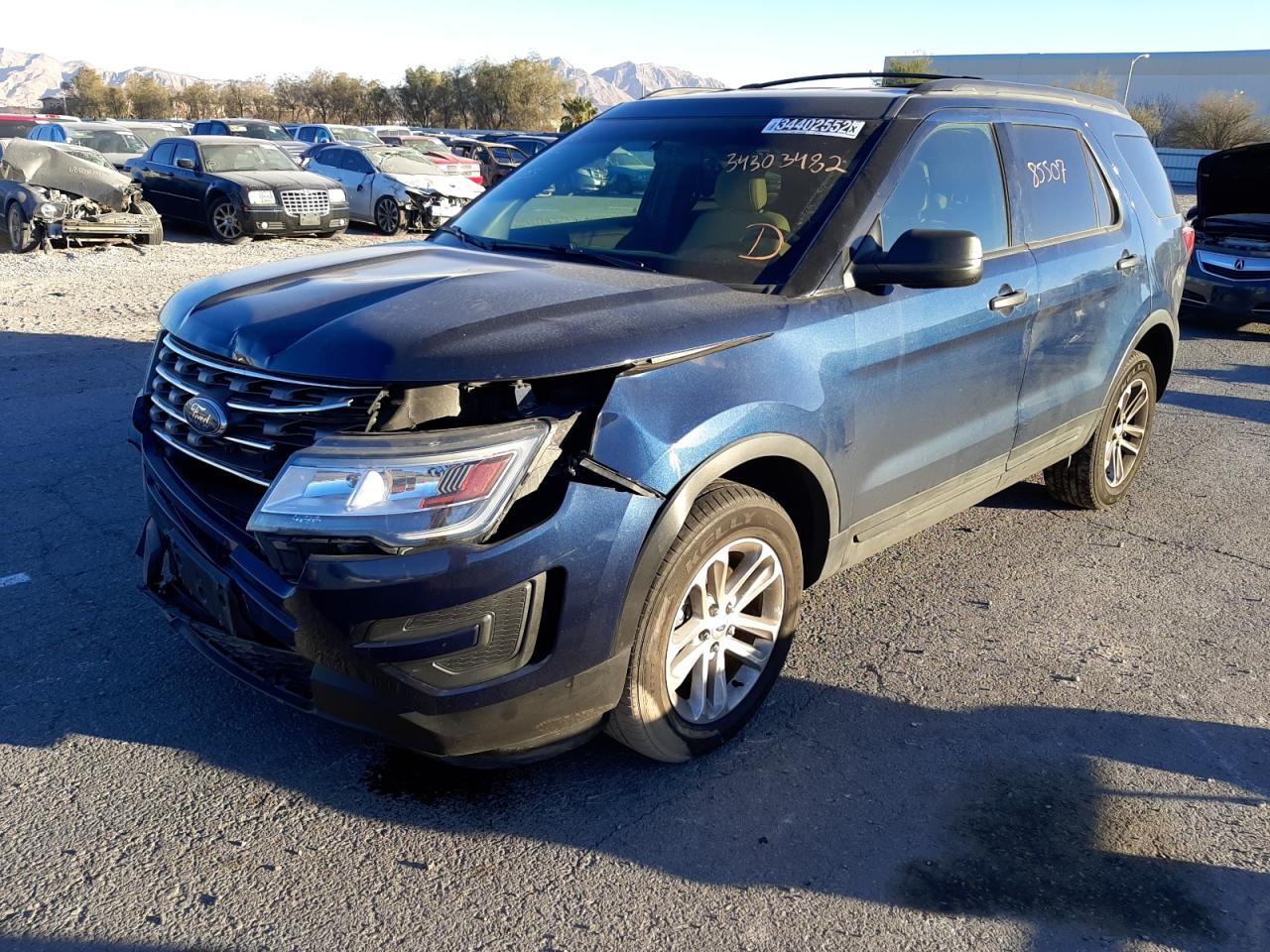 Photo 2 from auction – 2016 FORD EXPLORER with VIN 1FM5K8B88GGD32511