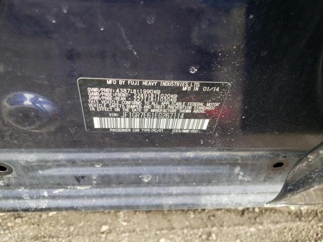 Photo 10 from auction – 2014 SUBARU IMPREZA WR with VIN JF1GR7E61EG267114
