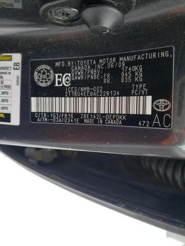 Photo 10 from auction – 2010 TOYOTA COROLLA BA with VIN 2T1BU4EE8AC228134