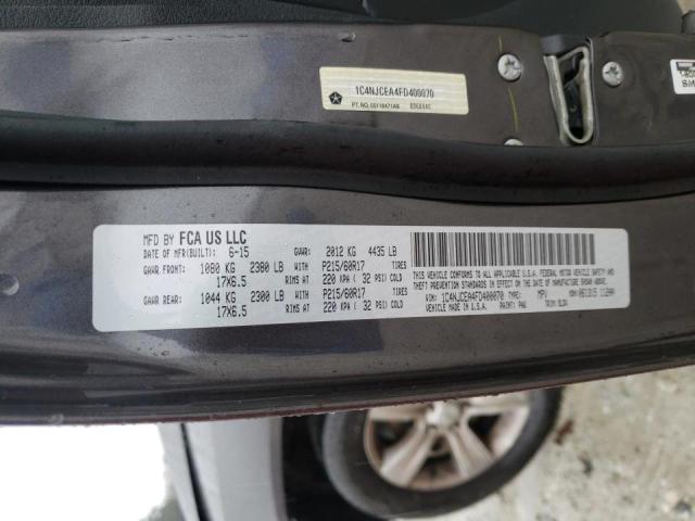 Photo 10 from auction – 2015 JEEP COMPASS LA with VIN 1C4NJCEA4FD400070