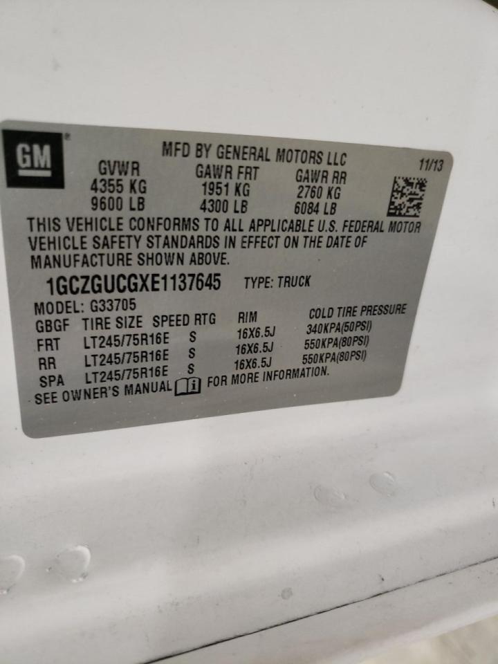 Photo 10 from auction – 2014 CHEVROLET EXPRESS G3 with VIN 1GCZGUCGXE1137645