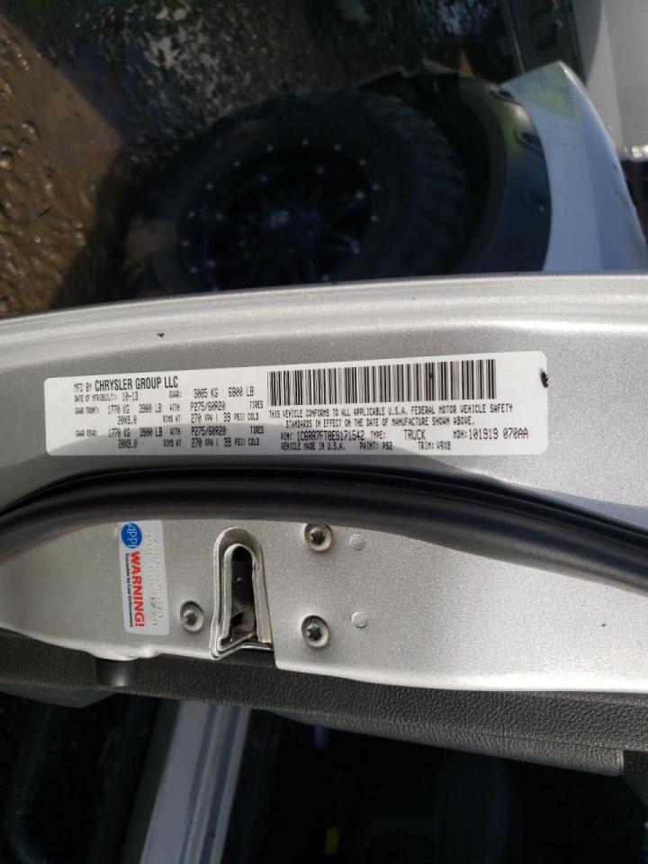 Photo 10 from auction – 2014 RAM 1500 with VIN 1C6RR7FT8ES171542