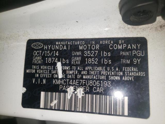 Photo 10 from auction – 2015 HYUNDAI ACCENT GLS with VIN KMHCT4AE7FU806193